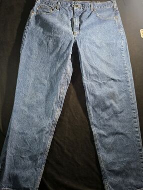 Carhartt Men's Straight Leg Light Blue Denim Jeans